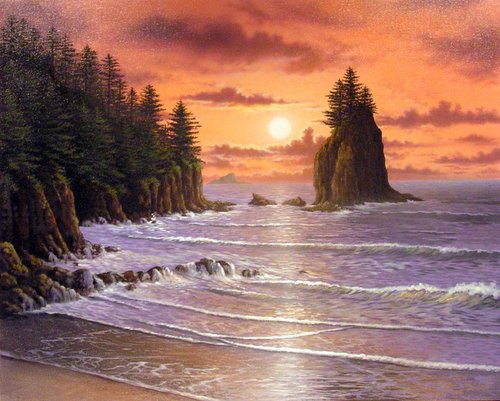 Sunset Over the Pacific by Patrick O'Rourke