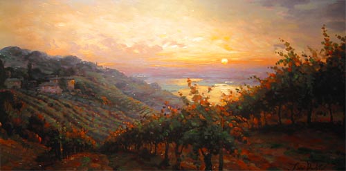 Tuscany Reflection by Leon Roulette